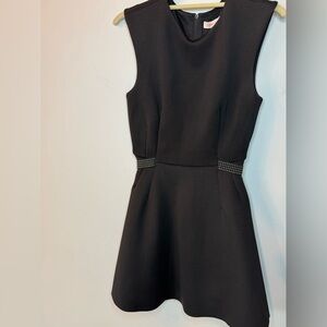 Perfect Little Black Dress | Cinched Waist & Studded Belt | Size S